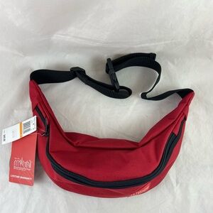 Manhattan Portage Brooklyn Bridge NY Fanny Pack Waist Bag CORDURA Fabric Red NWT